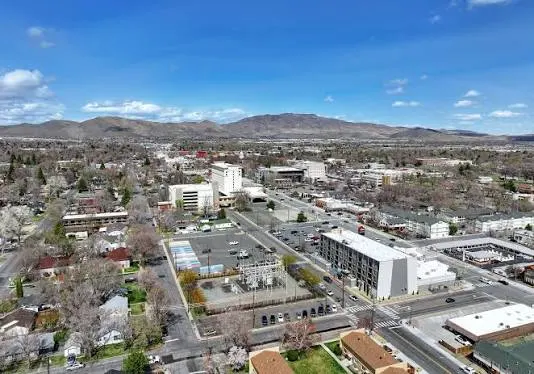 Aerial view of Carson City, Nevada